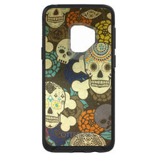 DistinctInk™ OtterBox Symmetry Series Case for Apple iPhone / Samsung Galaxy / Google Pixel - Sugar Skulls Green Orange