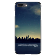 DistinctInk® Hard Plastic Snap-On Case for Apple iPhone or Samsung Galaxy - Night Sky Lake Jeremiah 29:11