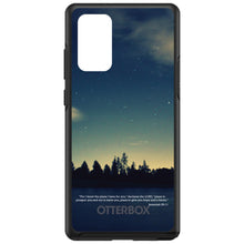 DistinctInk™ OtterBox Symmetry Series Case for Apple iPhone / Samsung Galaxy / Google Pixel - Night Sky Lake Jeremiah 29:11