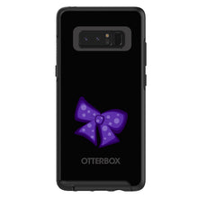 DistinctInk™ OtterBox Symmetry Series Case for Apple iPhone / Samsung Galaxy / Google Pixel - Purple Black Bow Ribbon
