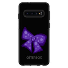 DistinctInk™ OtterBox Symmetry Series Case for Apple iPhone / Samsung Galaxy / Google Pixel - Purple Black Bow Ribbon
