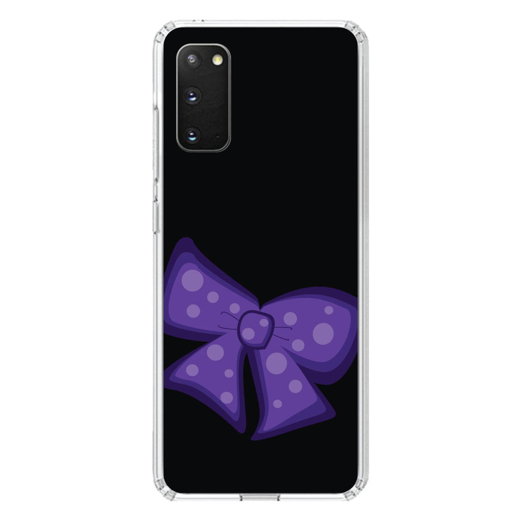 Purple Black Bow Ribbon Clear Shockproof iPhone Case, view 13