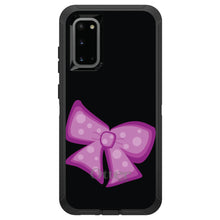 DistinctInk™ OtterBox Defender Series Case for Apple iPhone / Samsung Galaxy / Google Pixel - Pink Black Bow Ribbon