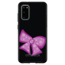 DistinctInk™ OtterBox Symmetry Series Case for Apple iPhone / Samsung Galaxy / Google Pixel - Pink Black Bow Ribbon