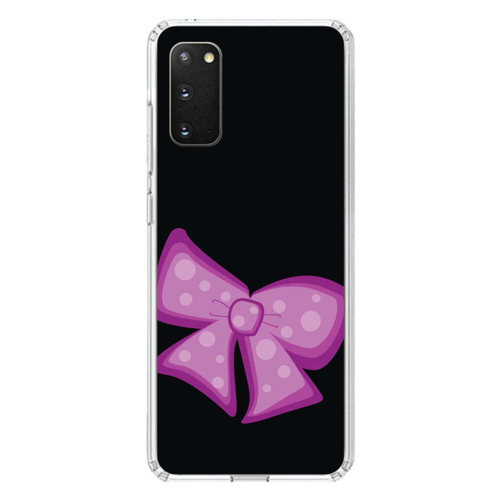 Pink Black Bow Ribbon Clear Shockproof iPhone Case, view 15