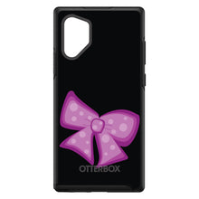 DistinctInk™ OtterBox Symmetry Series Case for Apple iPhone / Samsung Galaxy / Google Pixel - Pink Black Bow Ribbon