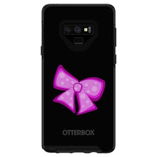 DistinctInk™ OtterBox Symmetry Series Case for Apple iPhone / Samsung Galaxy / Google Pixel - Pink Black Bow Ribbon