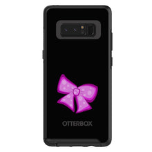 DistinctInk™ OtterBox Symmetry Series Case for Apple iPhone / Samsung Galaxy / Google Pixel - Pink Black Bow Ribbon