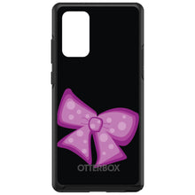 DistinctInk™ OtterBox Symmetry Series Case for Apple iPhone / Samsung Galaxy / Google Pixel - Pink Black Bow Ribbon