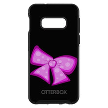 DistinctInk™ OtterBox Symmetry Series Case for Apple iPhone / Samsung Galaxy / Google Pixel - Pink Black Bow Ribbon