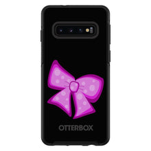DistinctInk™ OtterBox Symmetry Series Case for Apple iPhone / Samsung Galaxy / Google Pixel - Pink Black Bow Ribbon