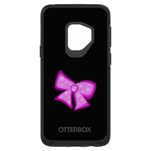 DistinctInk™ OtterBox Symmetry Series Case for Apple iPhone / Samsung Galaxy / Google Pixel - Pink Black Bow Ribbon