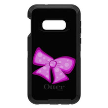 DistinctInk™ OtterBox Defender Series Case for Apple iPhone / Samsung Galaxy / Google Pixel - Pink Black Bow Ribbon