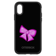 DistinctInk™ OtterBox Symmetry Series Case for Apple iPhone / Samsung Galaxy / Google Pixel - Pink Black Bow Ribbon