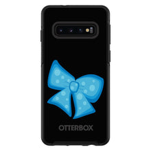 DistinctInk™ OtterBox Symmetry Series Case for Apple iPhone / Samsung Galaxy / Google Pixel - Light Blue Black Bow Ribbon