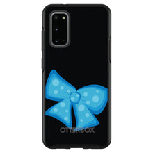 DistinctInk™ OtterBox Symmetry Series Case for Apple iPhone / Samsung Galaxy / Google Pixel - Light Blue Black Bow Ribbon