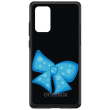 DistinctInk™ OtterBox Symmetry Series Case for Apple iPhone / Samsung Galaxy / Google Pixel - Light Blue Black Bow Ribbon