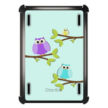 DistinctInk™ OtterBox Defender Series Case for Apple iPad / iPad Pro / iPad Air / iPad Mini - Blue Purple Yellow Owls