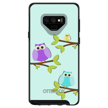 DistinctInk™ OtterBox Symmetry Series Case for Apple iPhone / Samsung Galaxy / Google Pixel - Blue Purple Yellow Owls