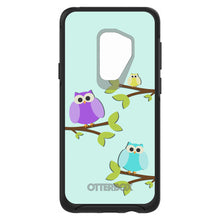 DistinctInk™ OtterBox Symmetry Series Case for Apple iPhone / Samsung Galaxy / Google Pixel - Blue Purple Yellow Owls