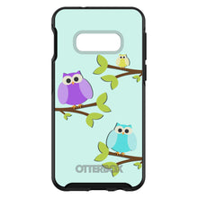 DistinctInk™ OtterBox Symmetry Series Case for Apple iPhone / Samsung Galaxy / Google Pixel - Blue Purple Yellow Owls