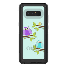 DistinctInk™ OtterBox Commuter Series Case for Apple iPhone or Samsung Galaxy - Blue Purple Yellow Owls