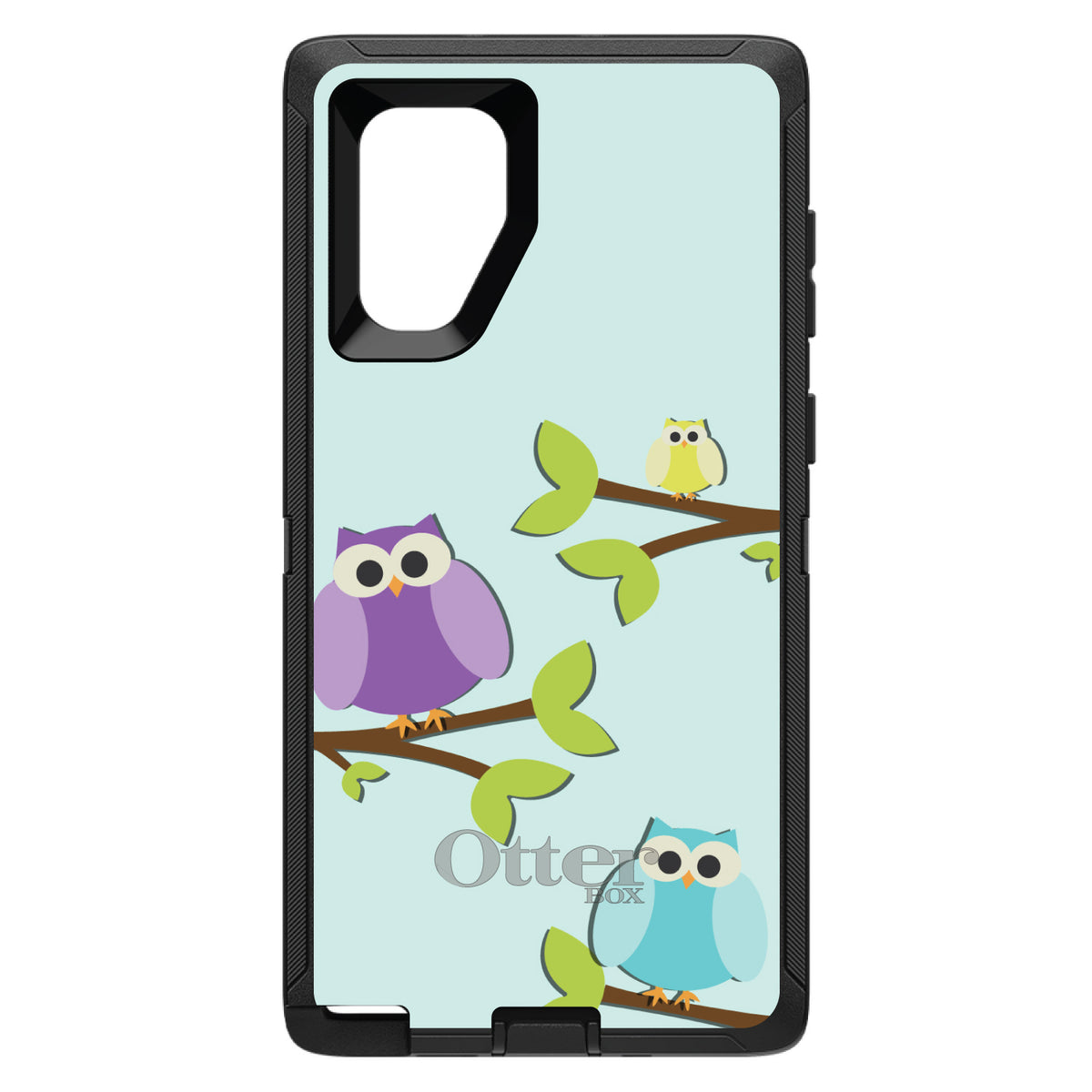 Blue Purple Yellow Owls OtterBox Defender Case for iPhone & Galaxy, view 14