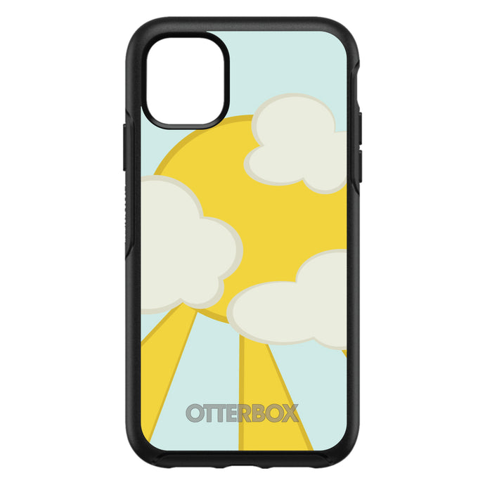 DistinctInk™ OtterBox Symmetry Series Case for Apple iPhone / Samsung Galaxy / Google Pixel - Blue Yellow Sun Sky Clouds