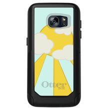 DistinctInk™ OtterBox Commuter Series Case for Apple iPhone or Samsung Galaxy - Blue Yellow Sun Sky Clouds