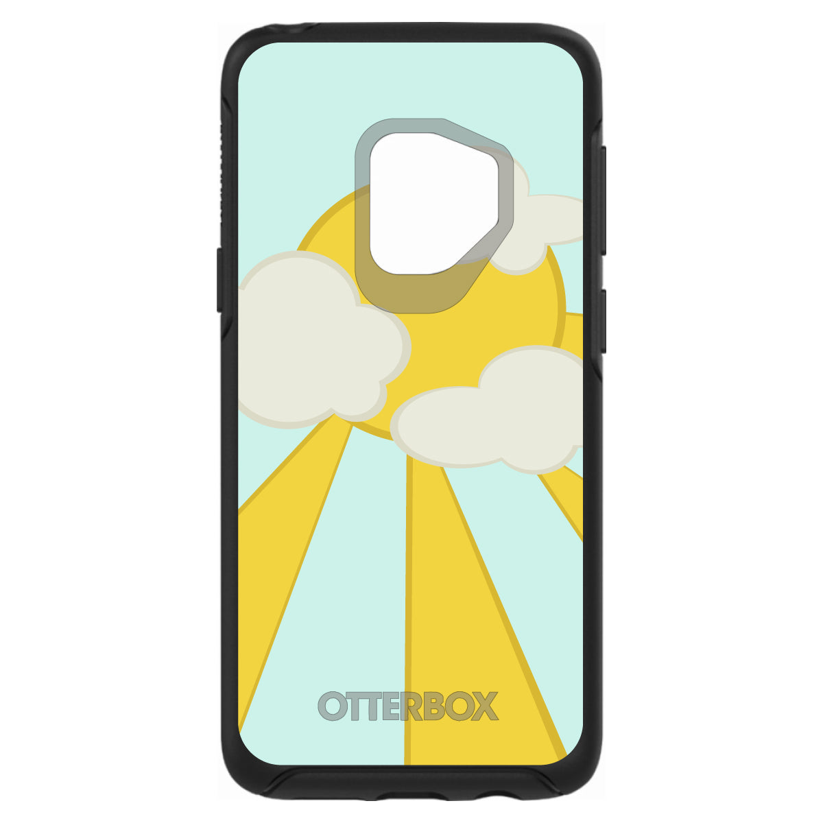 Blue Yellow Sun Sky Clouds OtterBox Symmetry Case for iPhone & Galaxy, view 8