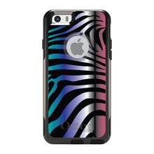 DistinctInk™ OtterBox Commuter Series Case for Apple iPhone or Samsung Galaxy - Black Pink Teal Blue Zebra