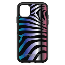 DistinctInk™ OtterBox Symmetry Series Case for Apple iPhone / Samsung Galaxy / Google Pixel - Black Pink Teal Blue Zebra