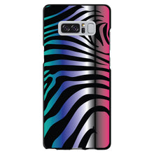 DistinctInk® Hard Plastic Snap-On Case for Apple iPhone or Samsung Galaxy - Black Pink Teal Blue Zebra