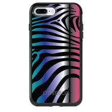 DistinctInk™ OtterBox Symmetry Series Case for Apple iPhone / Samsung Galaxy / Google Pixel - Black Pink Teal Blue Zebra