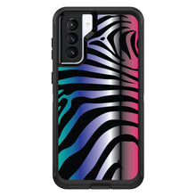 DistinctInk™ OtterBox Defender Series Case for Apple iPhone / Samsung Galaxy / Google Pixel - Black Pink Teal Blue Zebra