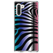DistinctInk® Clear Shockproof Hybrid Case for Apple iPhone / Samsung Galaxy / Google Pixel - Black Pink Teal Blue Zebra