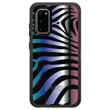 DistinctInk™ OtterBox Defender Series Case for Apple iPhone / Samsung Galaxy / Google Pixel - Black Pink Teal Blue Zebra