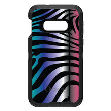 DistinctInk™ OtterBox Defender Series Case for Apple iPhone / Samsung Galaxy / Google Pixel - Black Pink Teal Blue Zebra