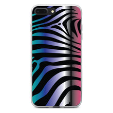DistinctInk® Clear Shockproof Hybrid Case for Apple iPhone / Samsung Galaxy / Google Pixel - Black Pink Teal Blue Zebra