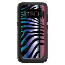 DistinctInk™ OtterBox Defender Series Case for Apple iPhone / Samsung Galaxy / Google Pixel - Black Pink Teal Blue Zebra