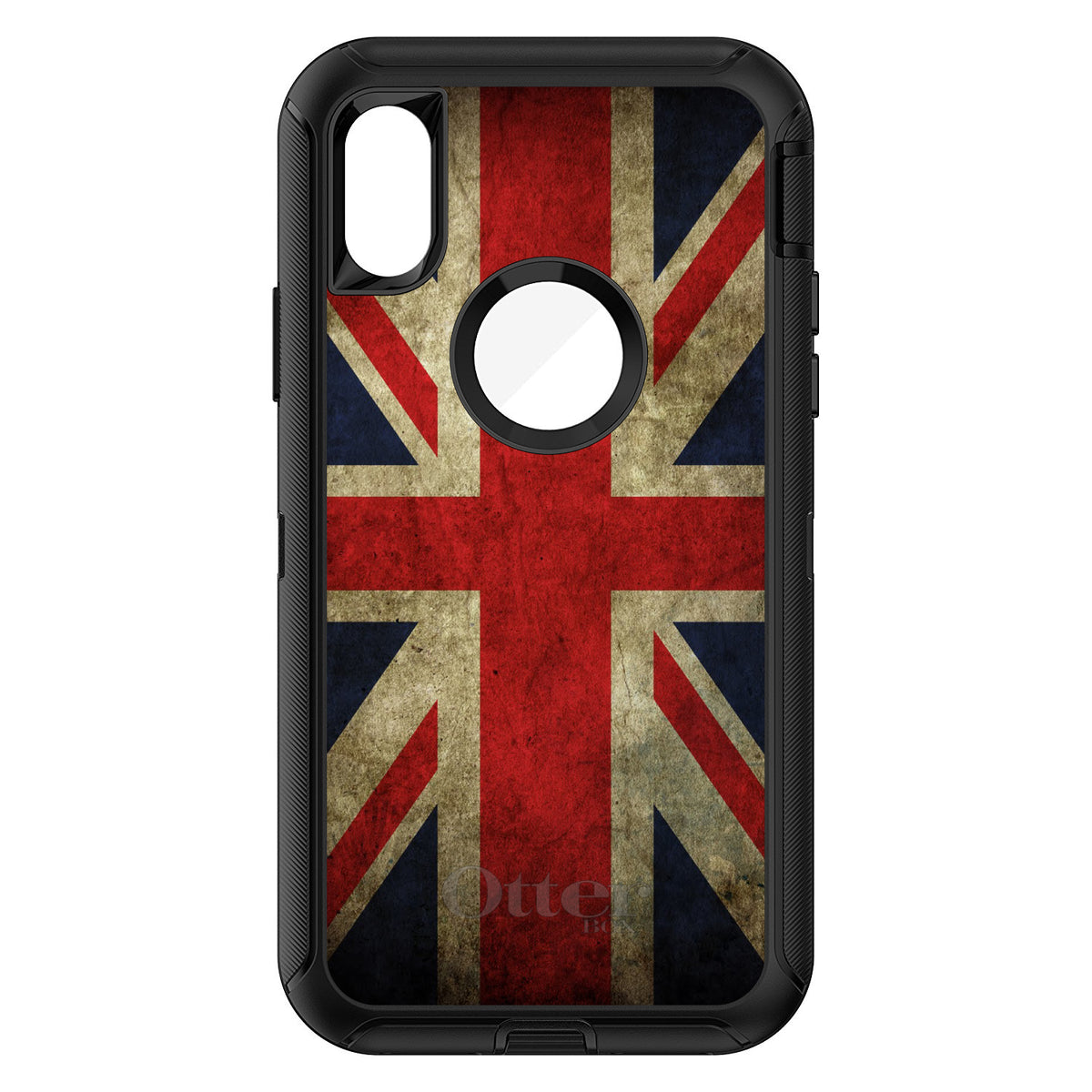 Red White Blue British Flag Old OtterBox Defender Case for iPhone & Galaxy, view 3