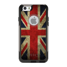 DistinctInk™ OtterBox Commuter Series Case for Apple iPhone or Samsung Galaxy - Red White Blue British Flag Old