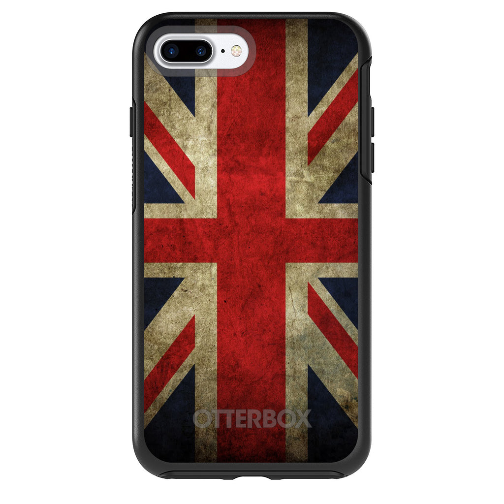 Red White Blue British Flag Old OtterBox Symmetry Case for iPhone & Galaxy, view 2