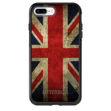 DistinctInk™ OtterBox Symmetry Series Case for Apple iPhone / Samsung Galaxy / Google Pixel - Red White Blue British Flag Old