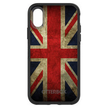 DistinctInk™ OtterBox Symmetry Series Case for Apple iPhone / Samsung Galaxy / Google Pixel - Red White Blue British Flag Old