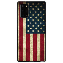 DistinctInk® Hard Plastic Snap-On Case for Apple iPhone or Samsung Galaxy - Red White Blue United States Flag Old