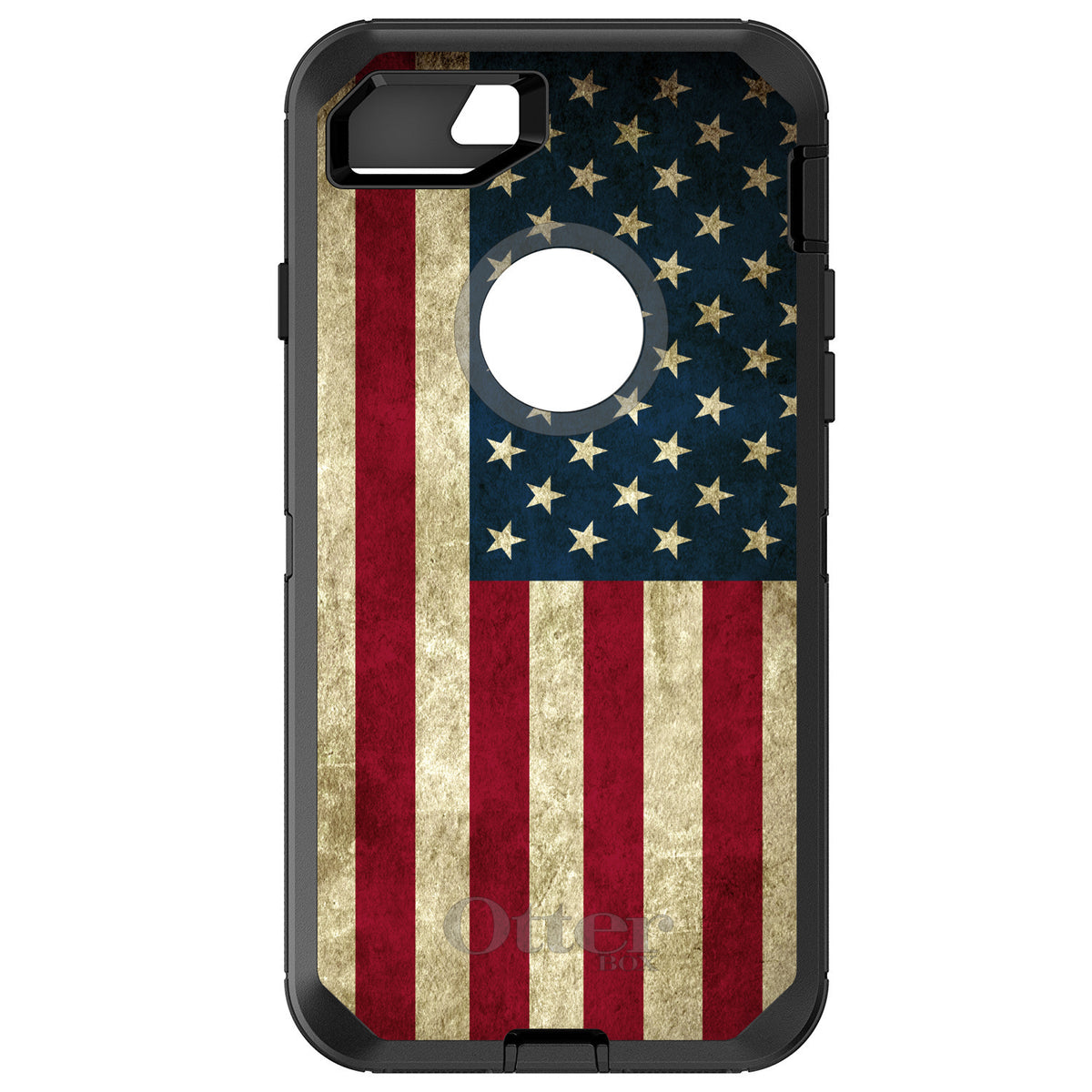 Red White Blue United States Flag Old OtterBox Defender Case for iPhone & Galaxy