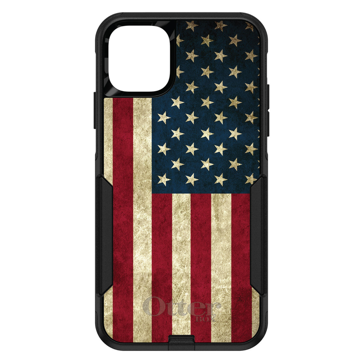 Red White Blue United States Flag Old OtterBox Commuter Case for iPhone & Galaxy, view 2