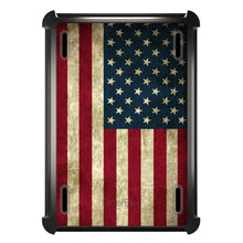 DistinctInk™ OtterBox Defender Series Case for Apple iPad / iPad Pro / iPad Air / iPad Mini - Red White Blue United States Flag Old