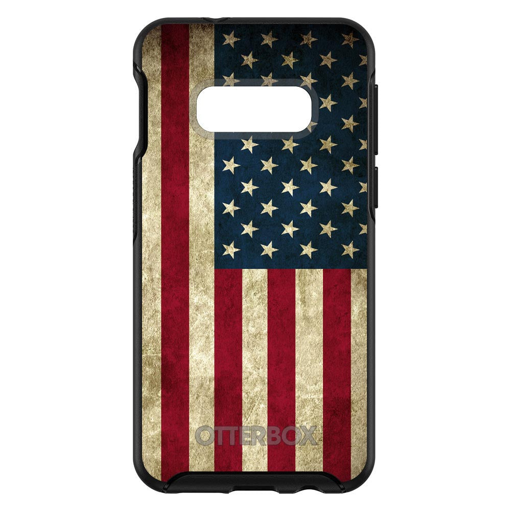 Red White Blue United States Flag Old OtterBox Symmetry Case for iPhone & Galaxy, view 7